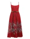 Zimmermann Rhiannon Belted Paisley-print Cotton-voile Midi Dress