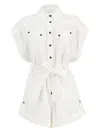 Zimmermann Women Rhiannon Linen Short Playsuit