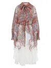 Zimmermann Womens Rhiannon Floral Woven Midi Dress Cream Paisley
