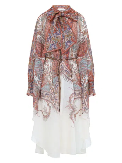ZIMMERMANN WOMEN'S RHIANNON MIDI DRESS | SIZE 3 | 2877DSS251