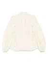 Zimmermann Floral-embroidered Shirt In White