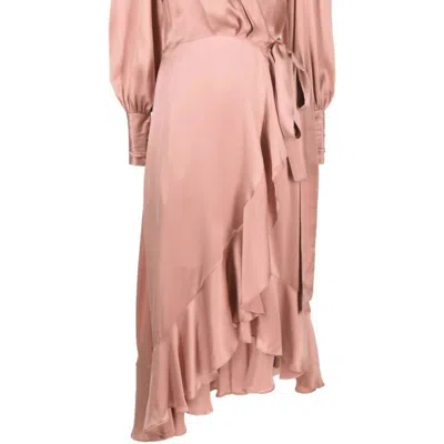 Zimmermann Midi Dress In Dusty Pink