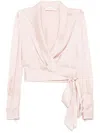 Zimmermann Light Pink Silk Top