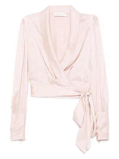 ZIMMERMANN WOMEN'S SILK WRAP TOP