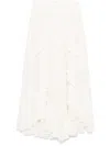 Zimmermann Ivory Maxi Skirt In White