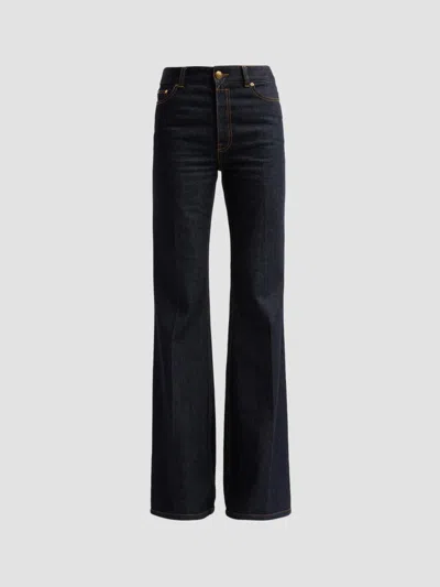 Zimmermann Women's Slim Flare Jeans In Onyx Blue
