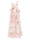 Zimmermann Acacia Broderie Midi Dress In Pinkfloral