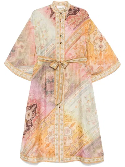 Zimmermann Women `tallow` Midi Shirt Dress