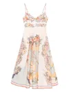 Zimmermann Tallow Linen Midi Dress In Neutral