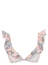 Shop Zimmermann Women's Top Bikini Top | Size 3 | 1461ws241t In Multicolour