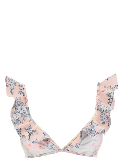 Zimmermann Women's Top Bikini Top | Size 3 | 1461ws241t In Multicolour