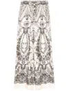 Zimmermann Wide Crush Trousers In Silk Women In White