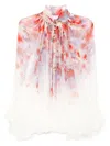 Zimmermann Crush Smock Blouse Clothing In Multi