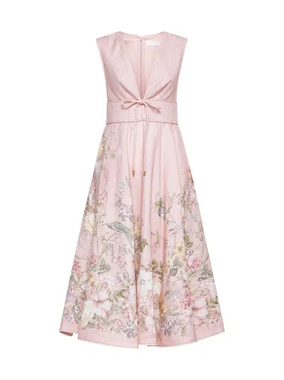 Zimmermann Women Waverly Print Linen Midi Dress