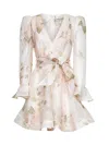 Zimmermann Women White Ortensia Linen And Silk Balance Mini Dress