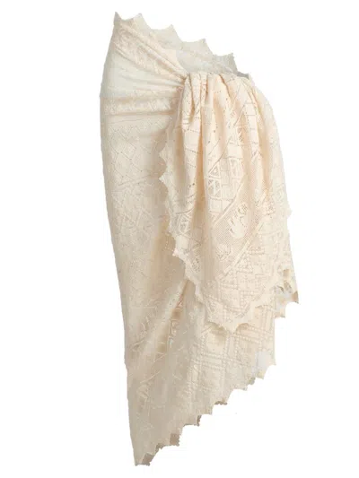 Zimmermann Women's Woven Cotton Pareo In White
