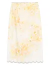 Zimmermann Women Printed Linen Crush Skirt In Yelloflorl
