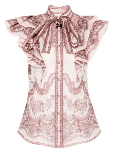 Zimmermann Women's  Frilled Blouse Shirt