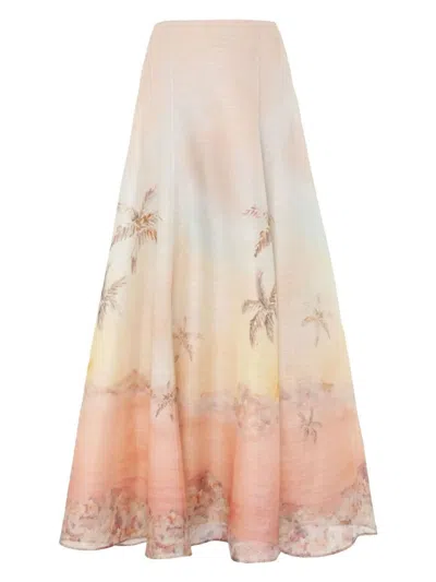ZIMMERMANN WOMEN'S ZIMMERMANN ILLUMINATE MAXI SKIRT