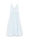 Zimmermann Womens Mint Illuminate V-neck Linen-silk Midi Dress Xs