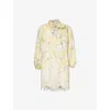 Zimmermann Acacia Mini Dress In Yellow Floral