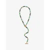 Zimmermann Womens Antique Gold Malachite Mellow 16ct Gold-plated Brass And Stone Necklace In Multi