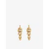 Zimmermann Womens Antique Gold Whimsy Chandeliers 14ct Gold-plated Brass Drop Earrings In Gold