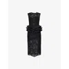 Zimmermann Crush Midi Dress - Women's - Silk/polyester In Black