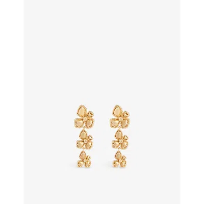 Zimmermann Womens Bloom Large Dangles 12ct Yellow-gold Plated Brass Earrings