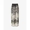 Zimmermann Relaxed Floral Print Trousers With Elasticated Waistband