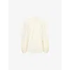 Zimmermann Womens Ivory Lucky Embroidered Cotton Blouse