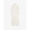 Zimmermann Dawning Tuck Midi Dress In Cream In White