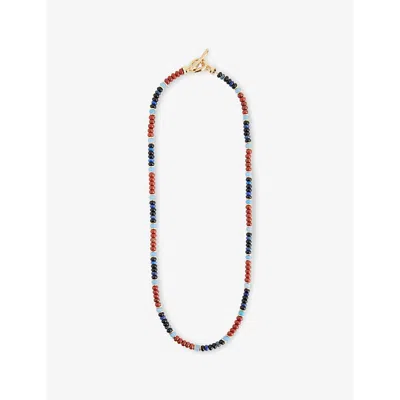 Zimmermann Womens Gold Multi Mellow 12ct Yellow Gold-plated Brass And Lapis, Jasper, Agate And Aquamarine Beade