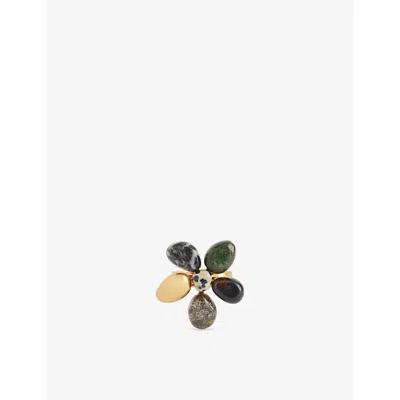 Zimmermann Womens Gold Multi Norma 16ct Gold-plated Brass Ring