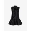 Zimmermann Sleeveless Bow Mini Dress In Black