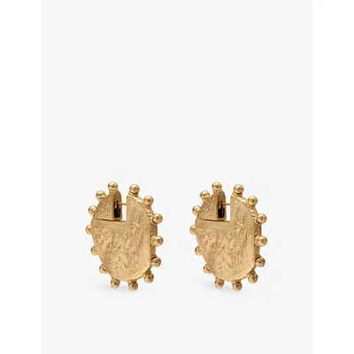 Zimmermann Womens Idle Gold-plated Brass Hoop Earrings