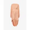 Zimmermann Illuminate Batwing Mini Dress In Lipstick