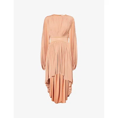 Zimmermann Illuminate Batwing Mini Dress In Lipstick