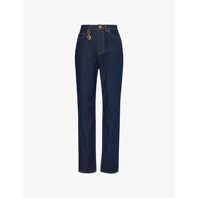 Zimmermann Womens Crush Skinny-leg Mid-rise Stretch-denim Jeans Night Sky
