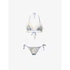 Zimmermann Women Cascadian Bikinis With Crochet Profiles In Blue