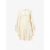 Zimmermann Womens Cream Coco Pointelle Lace Knitted Dress