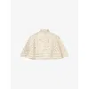 Zimmermann Womens Tea Indra Embroidered Cotton Cape In Multi