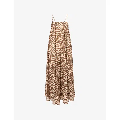 Zimmermann Womens  Wanderlust Cotton Maxi Dress In Multi