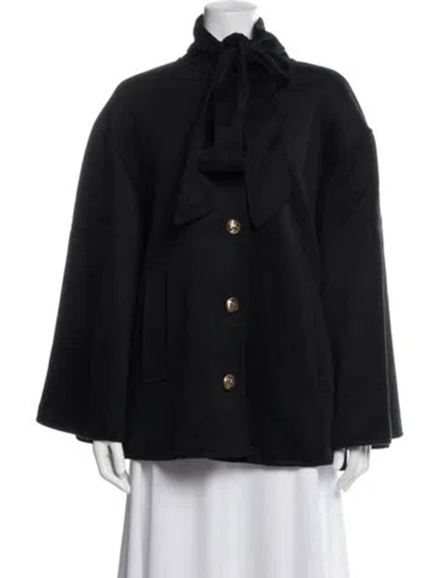 Pre-owned Zimmermann Wool Coat In Black