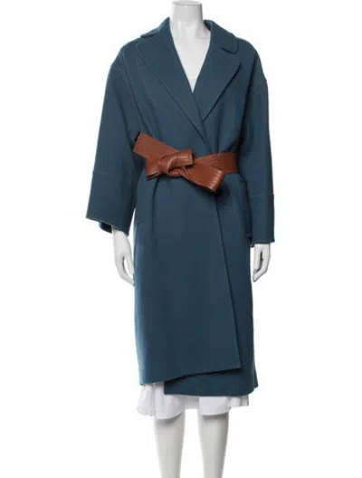 Pre-owned Zimmermann Wool Coat In Blue