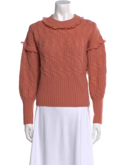 Pre-owned Zimmermann Wool Cowl Neck Sweater In Pink