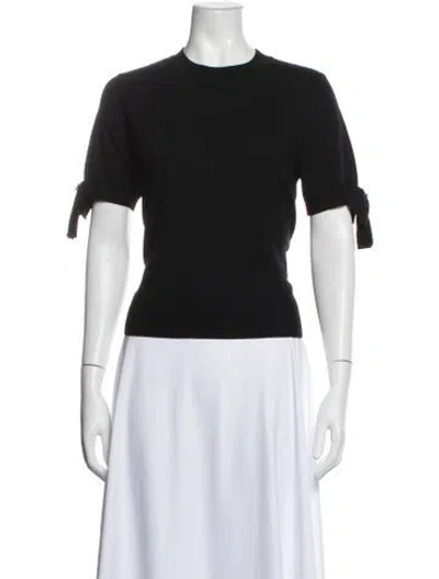 Pre-owned Zimmermann Wool Crew Neck Sweater In Black