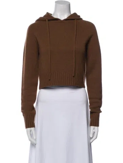 Pre-owned Zimmermann Wool Crew Neck Sweater In Brown