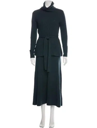Pre-owned Zimmermann Wool Dress Set In Green