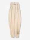 Zimmermann Belted Pleated Pants In Neutral